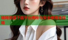暗网资源下载平台揭秘与安全使用全攻略