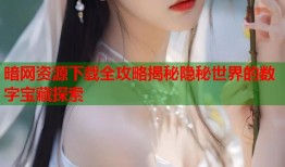 暗网资源下载全攻略揭秘隐秘世界的数字宝藏探索
