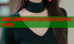 暗网交易揭秘信用卡信息安全风险与防护策略