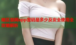 暗区禁网app密码是多少及安全使用全攻略解析