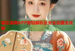 暗区禁网APP密码解析及安全设置全攻略