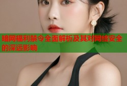 暗网福利禁令全面解析及其对网络安全的深远影响