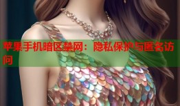 苹果手机暗区禁网：隐私保护与匿名访问