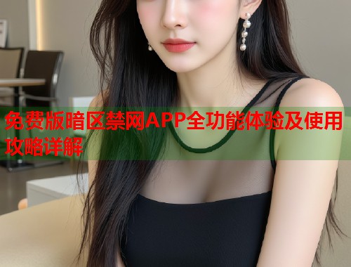 免费版暗区禁网APP全功能体验及使用攻略详解