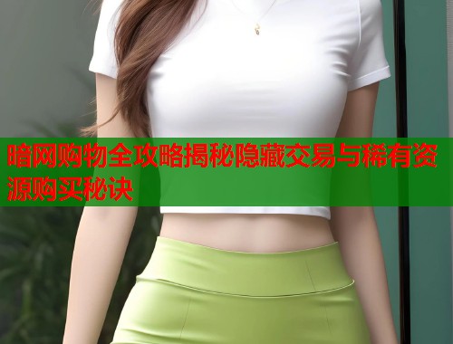 暗网购物全攻略揭秘隐藏交易与稀有资源购买秘诀