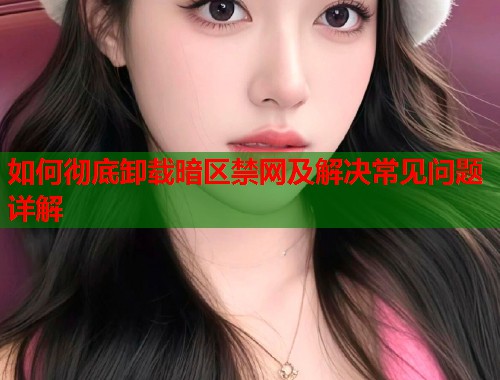 如何彻底卸载暗区禁网及解决常见问题详解