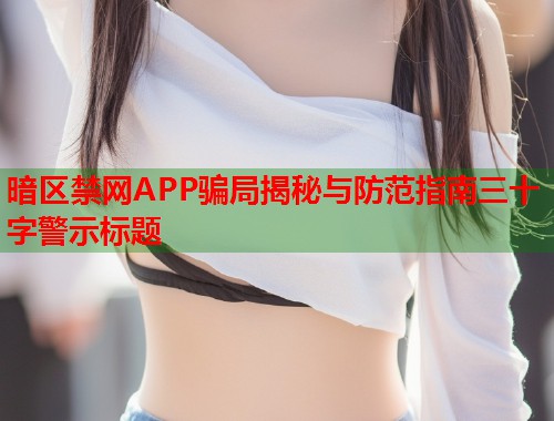 暗区禁网APP骗局揭秘与防范指南三十字警示标题