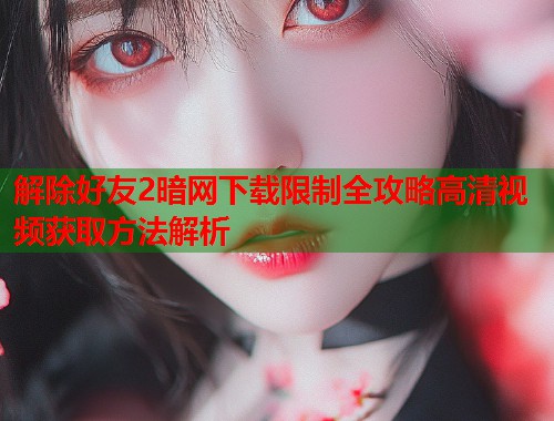 解除好友2暗网下载限制全攻略高清视频获取方法解析