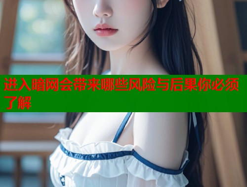 进入暗网会带来哪些风险与后果你必须了解